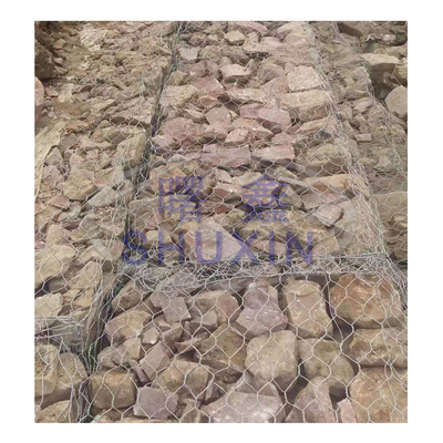 Hexagonal Galvanised Gabion Boxes Cage 3*1*1m For River Protection